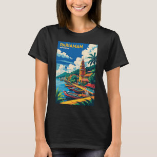 Camiseta Pariaman Indonesia Pegatina de turismo de viajes d