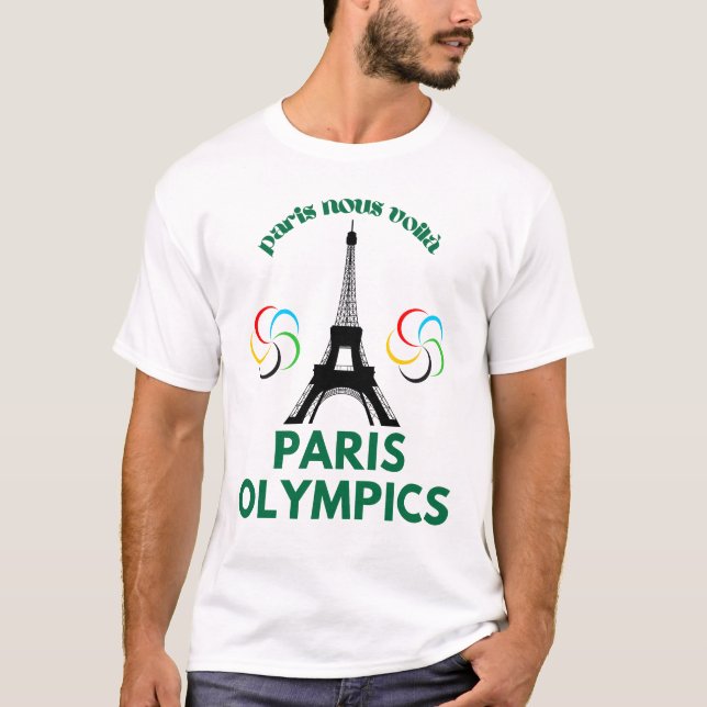 Camiseta París aquí vienen las Olimpiadas 2024 (Anverso)