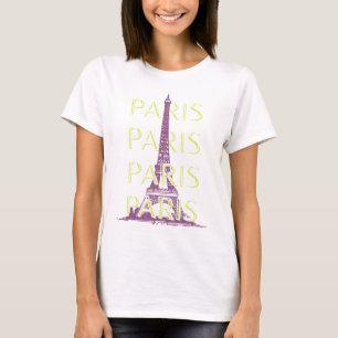 Camiseta París, arte de viajes, arte de viajes retro, Naran