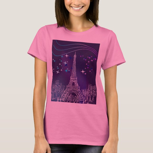 Camiseta Paris at night (Anverso)