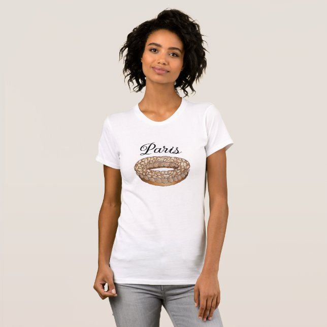 Camiseta Paris-Brest Choux Pastry French Patisserie Francia (Anverso completo)