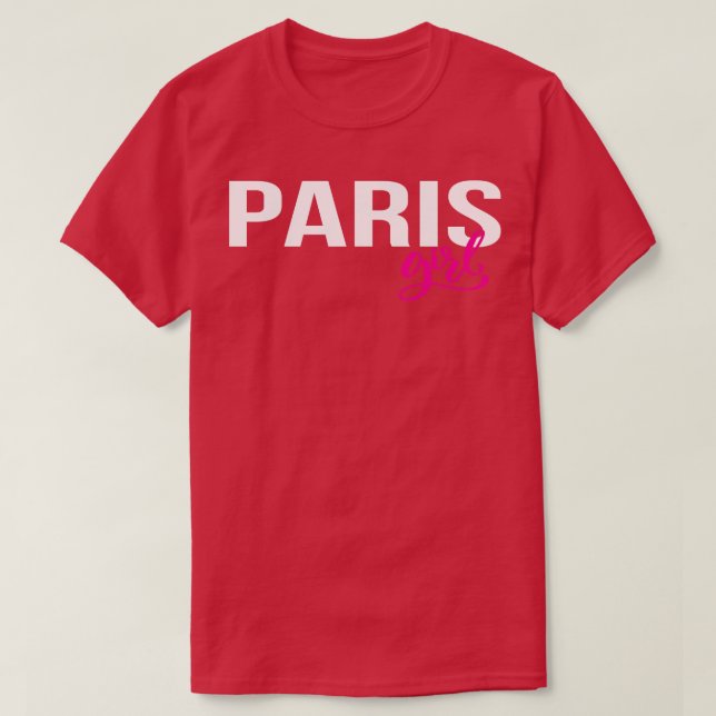 Camiseta París Chica Francia 1 (Diseño del anverso)
