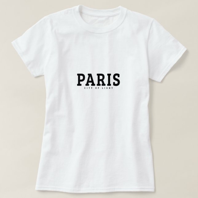 Camiseta París - Ciudad de la luz (Diseño del anverso)