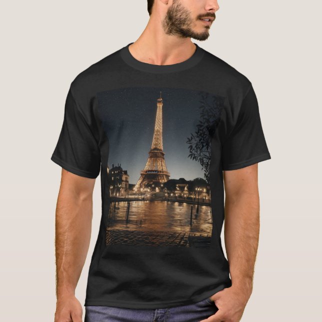 Camiseta París De Noche (Anverso)