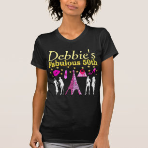 CAMISETA PARÍS DIVA T SHIRT PERSONALIZADO 50 CUMPLEAÑOS