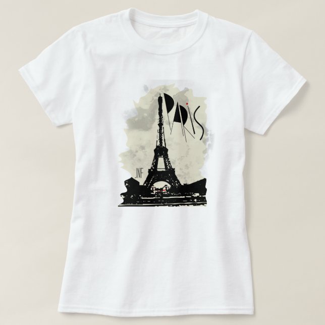 Camiseta paris eifel tower jnf (Diseño del anverso)