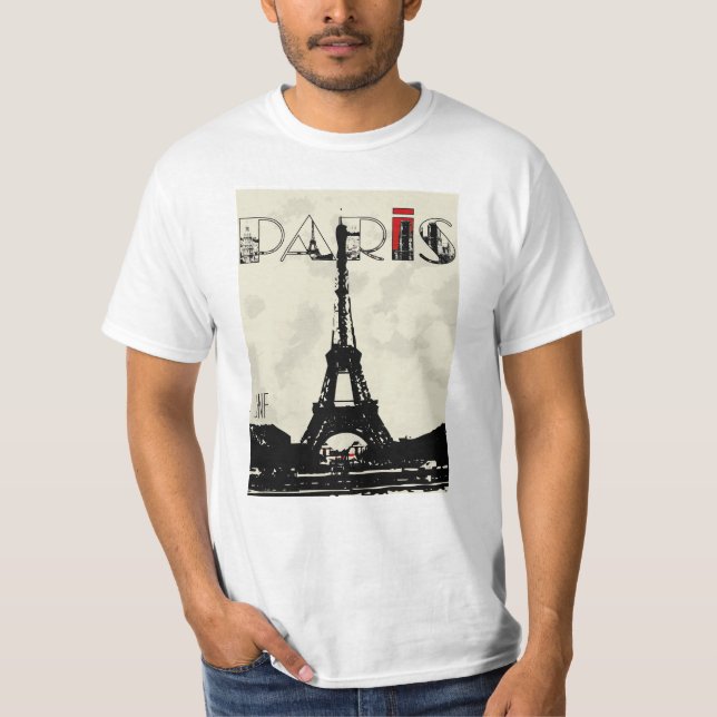 Camiseta paris eifel tower jnf (Anverso)