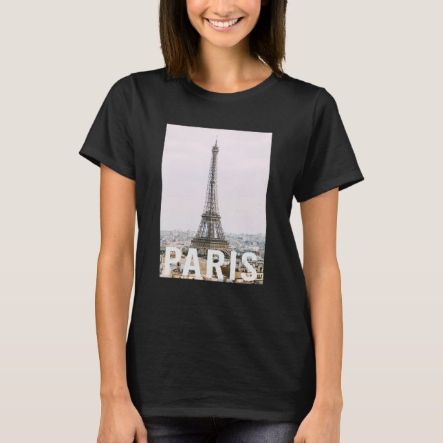 Camiseta Paris  Eiffel Tower  Aesthetic Design  Classic (Anverso)