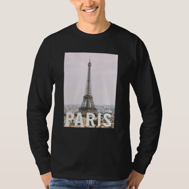 Camiseta Paris  Eiffel Tower  Aesthetic Design  Classic (Anverso)