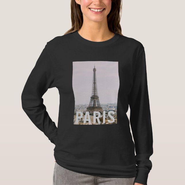Camiseta Paris  Eiffel Tower  Aesthetic Design  Classic (Anverso)