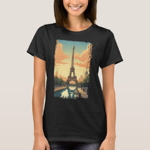 Camiseta Paris Eiffel Tower I Love Paris Souvenir Francia