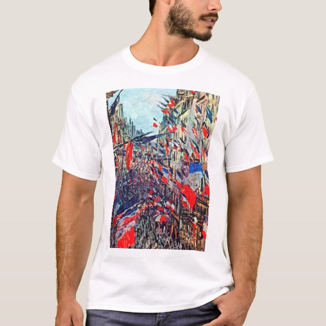 Camiseta París en el Día Nacional, Claude Monet (Anverso)