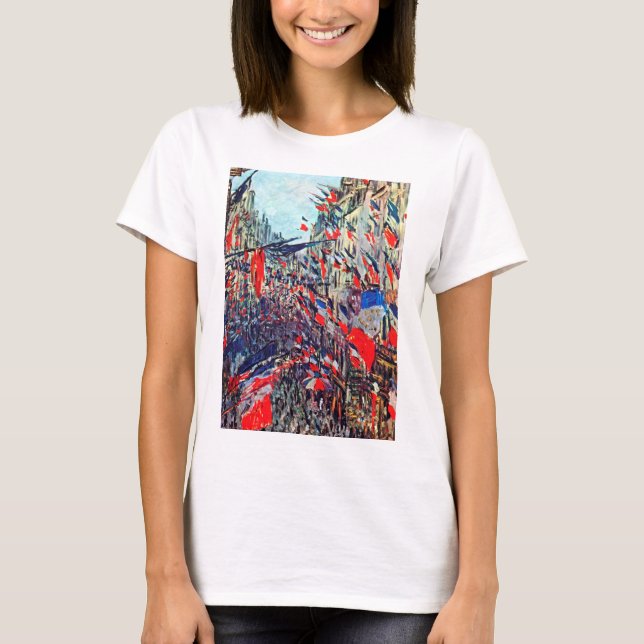Camiseta París en el Día Nacional, Claude Monet (Anverso)