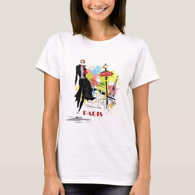 Camiseta Paris Fashion -W1 (Anverso)