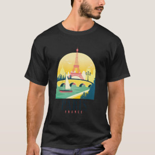 Camiseta Paris France Eiffel Tower Souvenir francés