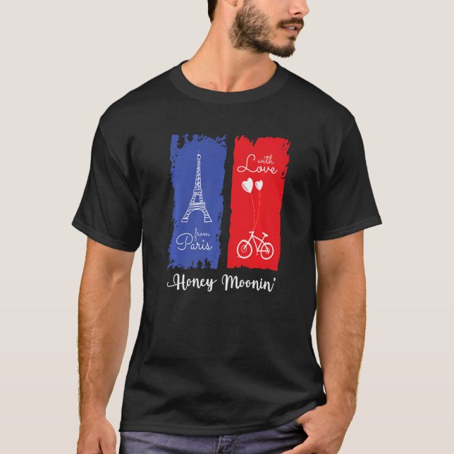 Camiseta Paris France Honeymoon Premium (Anverso)