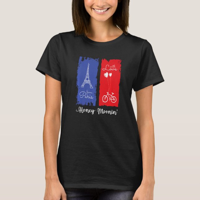 Camiseta Paris France Honeymoon Premium (Anverso)