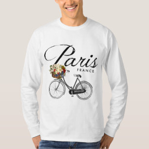 Camiseta Paris France Souvenir Paris Bicicleta Imagen