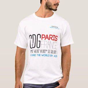 Camiseta París, Francia Arte de texto