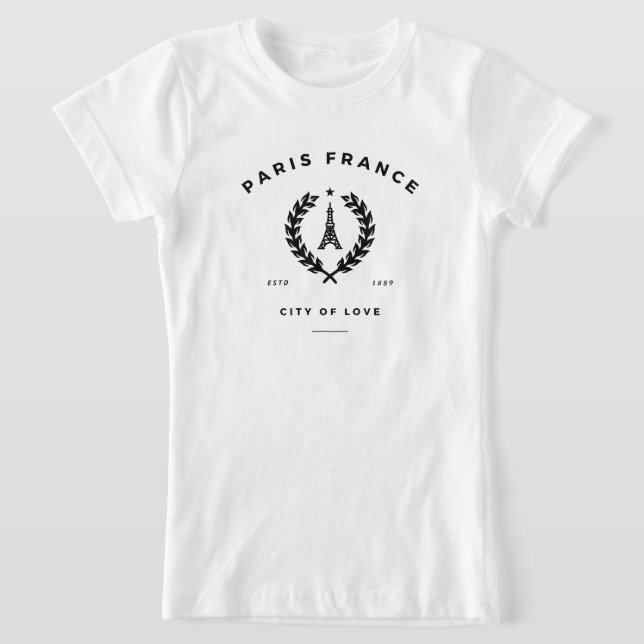 Camiseta París Francia Ciudad del Amor (Distribución)