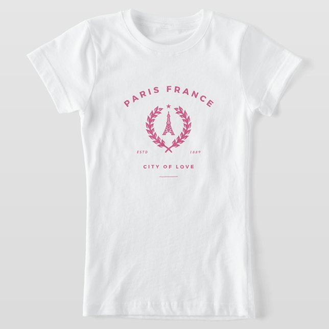 Camiseta París Francia Ciudad del Amor (Distribución)