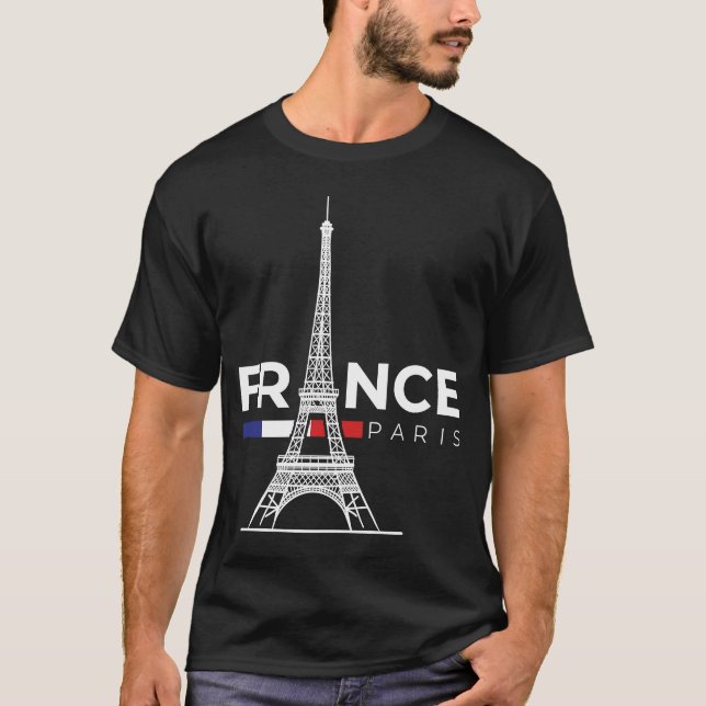 Camiseta París Francia Ciudad del Amor Torre Eiffel Europa (Anverso)
