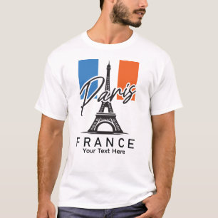 Camiseta París, Francia – Diseño Mínimo de Ciudad Europea