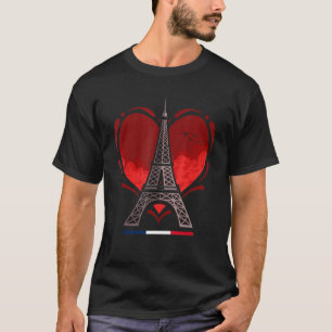 Camiseta París Francia Francés Torre Eiffel
