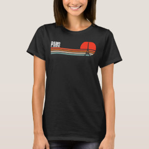 Camiseta Paris Francia Retro VIntage Sunset Beach 70 años 8