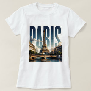 Camiseta París Francia Río Sena y descanso en la ciudad his
