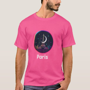 Camiseta París Francia Torre Eiffel Viaje Moderno y Elegant