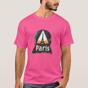 Camiseta París Francia Torre Eiffel Viaje Moderno y Elegant