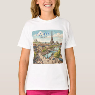 Camiseta París Francia Viaje Arte Vintage