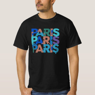 Camiseta París: La tipografía del rompecabezas 4