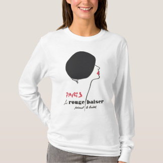 Camiseta París - Le Rouge Baiser (El beso rojo)