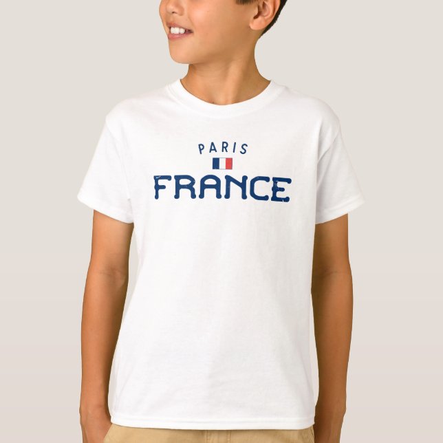 Camiseta París: Los niños de Francia en problemas (Anverso)