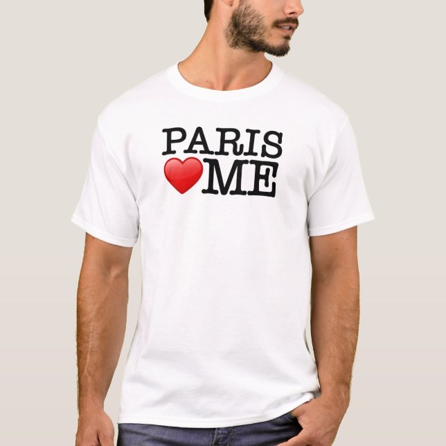 Camiseta París me ama, amo París (Anverso)