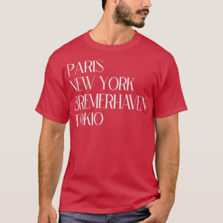 Camiseta Paris New York Bremerhaven