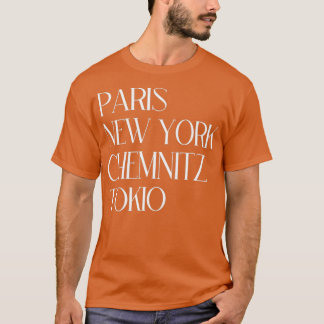 Camiseta Paris New York Chemnitz Tokio