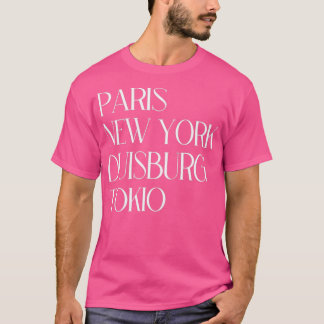 Camiseta París Nueva York Duisburg Tokio
