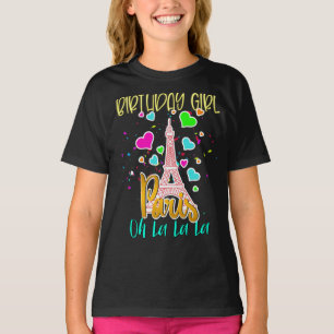 Camiseta París Oh Lala Cumpleaños Chica Eiffel 