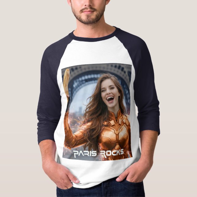 CAMISETA PARÍS ROCKEA (Anverso)