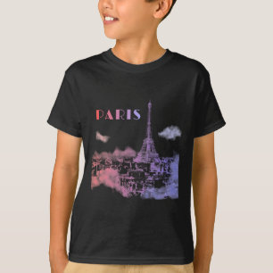 Camiseta Paris Skyline City Travel Torre Eifel Francia