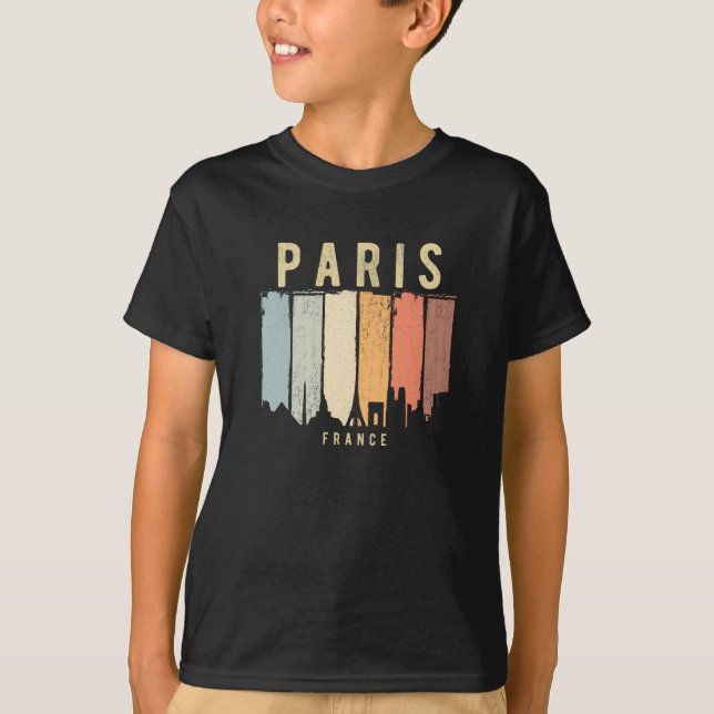 Camiseta Paris Skyline Francia (Anverso)