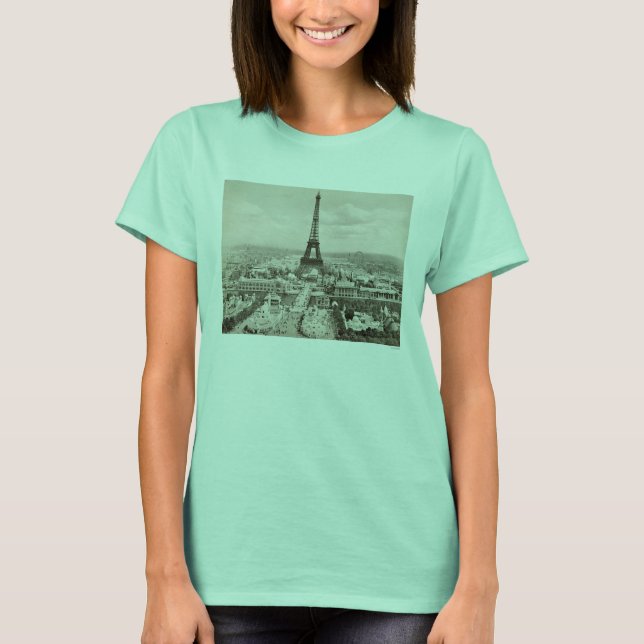 Camiseta París: Torre Eiffel, 1900 (Anverso)