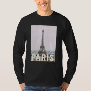 Camiseta París Torre Eiffel Diseño Estético Clásico