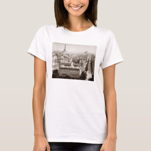 Camiseta París: Visión aérea, 1900 (Anverso)