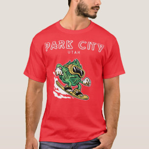 Camiseta Park City North Utah Famoso Snowboarding Beer Hops