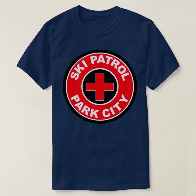 Camiseta PARK CITY UTAH Esquí Patrulla de Montaña Arte (Diseño del anverso)