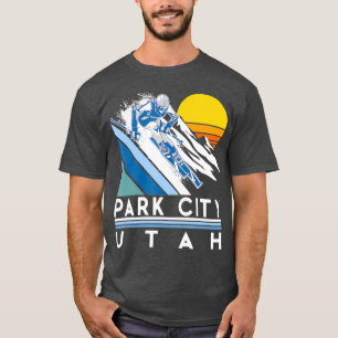 Camiseta Park City Utah Retro Ski